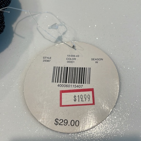 NWT Valerie Stevens evening beaded black clamshell bag Silvertone hardware - Picture 10 of 11